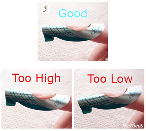 acrylic form application nailbees