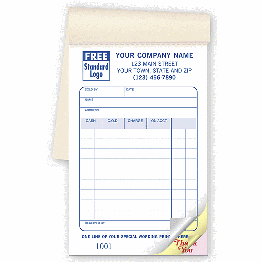 Sales Books - Classic Pocket-Size with Special Wording