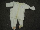 Unisex 3 month yellow white Carter's chick duck two piece sleepwear