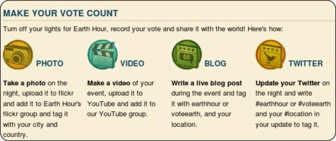 http://www.earthhour.org/home/