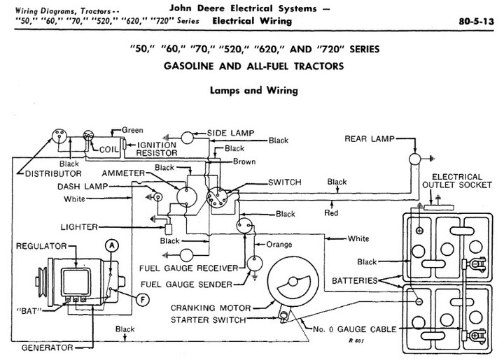 John Deere 50 wiring diagram - Yesterday's Tractors