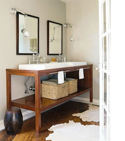Sink Console Wood - Kitchen Layout and Decorating Ideas