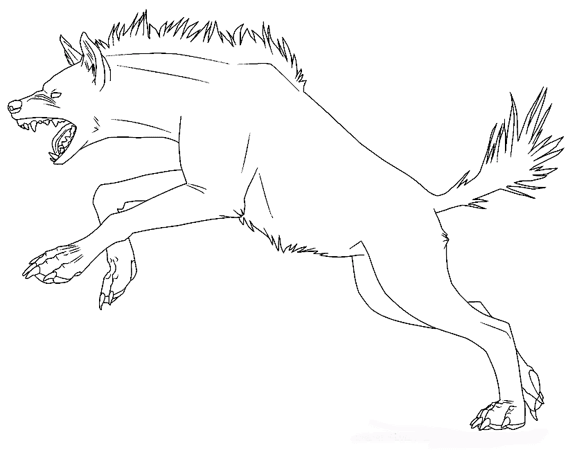 Picture Of A Hyena - Coloring Home