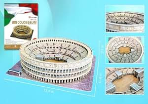 Amazon.com: Roman Colosseum 3D Puzzle with Book, 84-Piece ...
