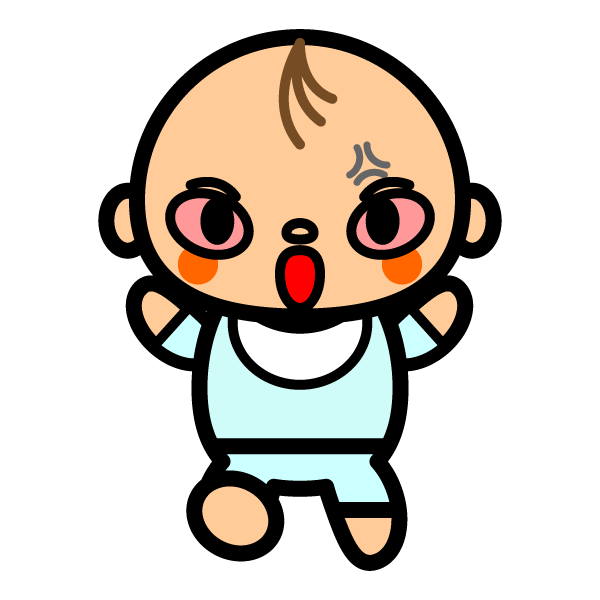 かわいい赤ちゃん 男の子 の無料イラスト 商用フリー オイデ43