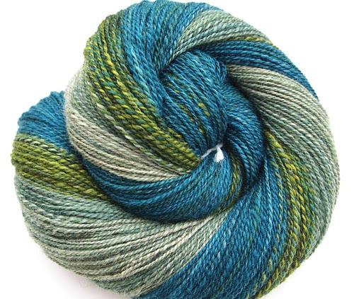 Corgi Hill Farm-Gin Fizz-BFL-Tussah-4oz-2ply-460yds