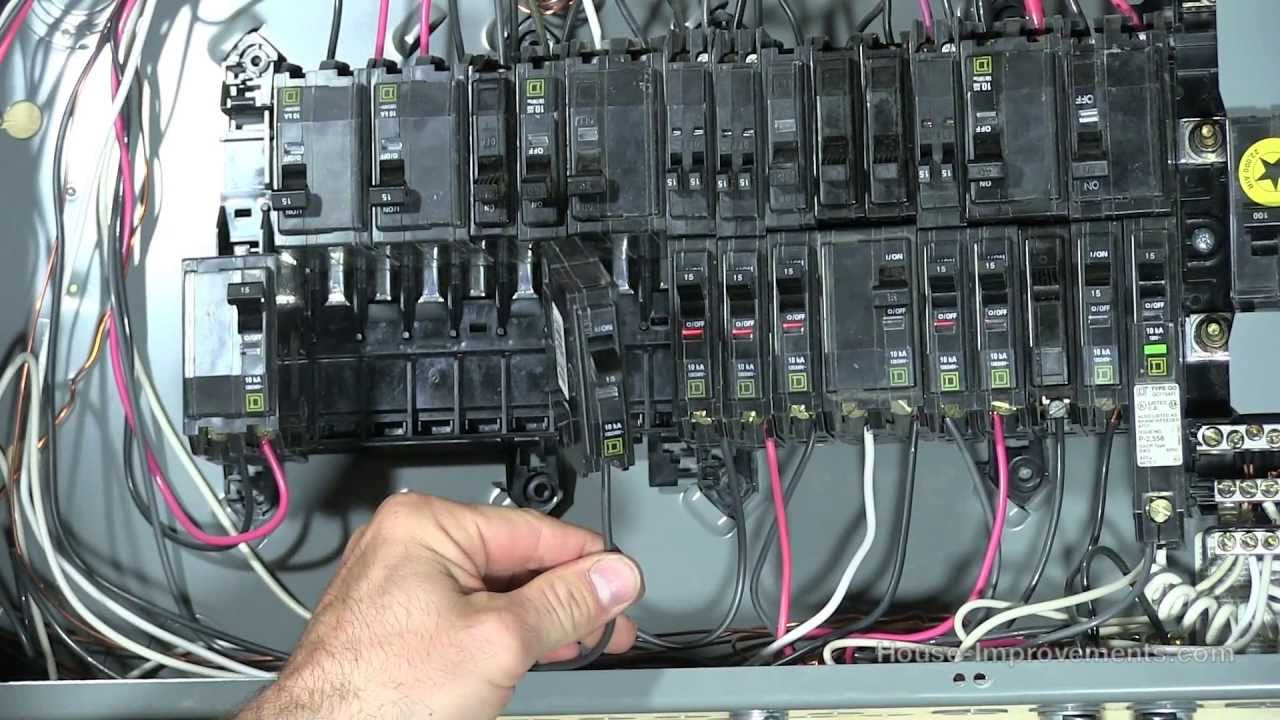 How To Add a 120V 240V Circuit Breaker - YouTube