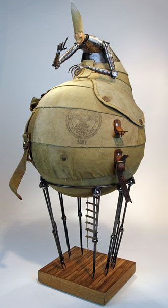Reclaimed recycled reworked sculptural works - Greg Brotherton