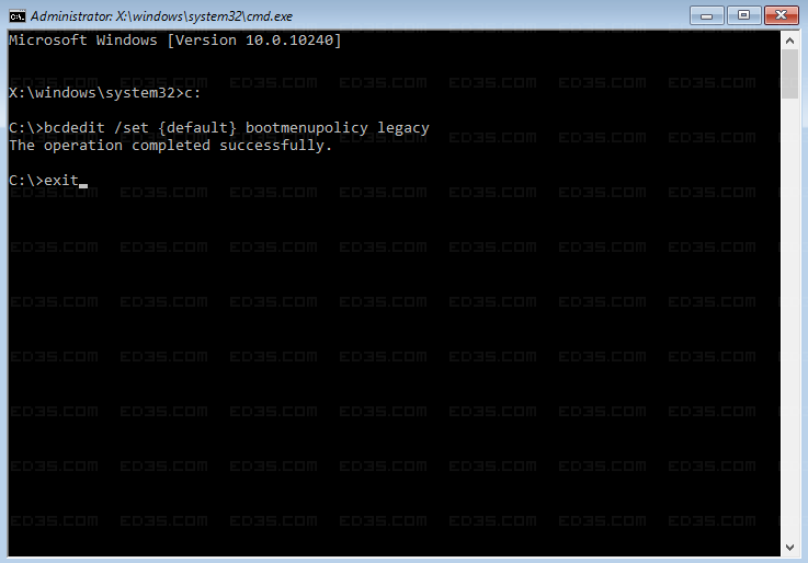 cmd-bcdedit