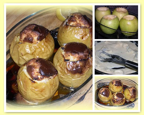 SOUFLE DE GORGONZOLA EN MANZANA