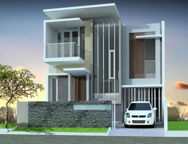 55+ Gambar Rumah Minimalis Modern 2 Lantai Tampak Depan