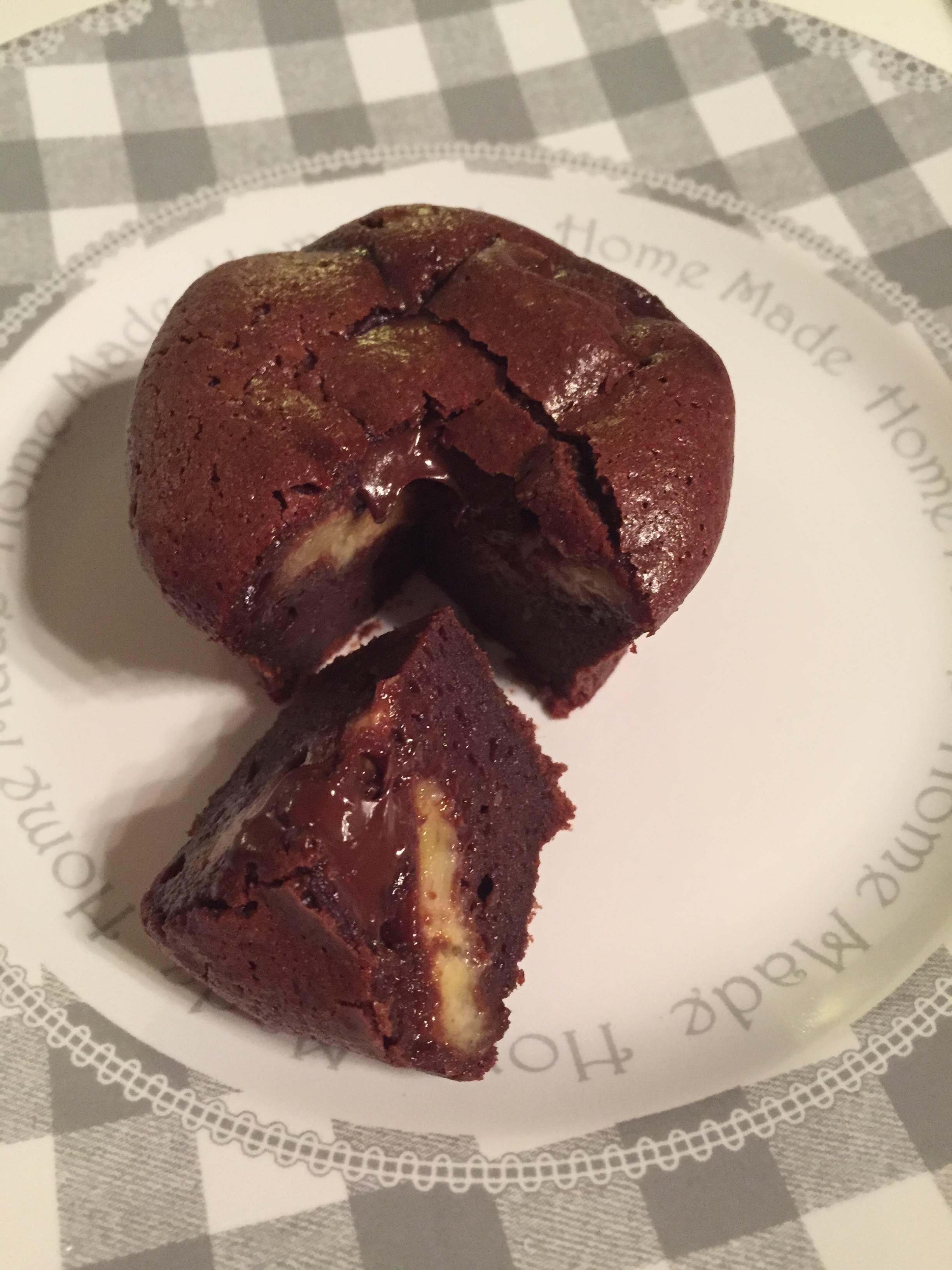 Muffins Fondant Chocolat Cœur Banane Rachel Cuisine