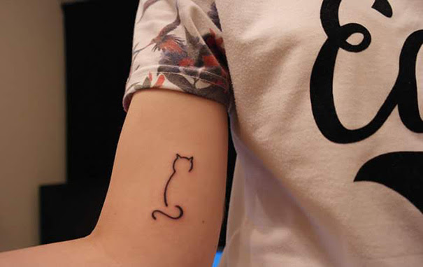 100 Minimalistic  Cat  Tattoos  For Cat  Lovers Architecture 