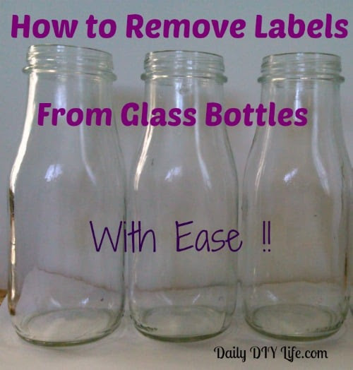 Tuesday Tips - How to remove labels from glass bottles!