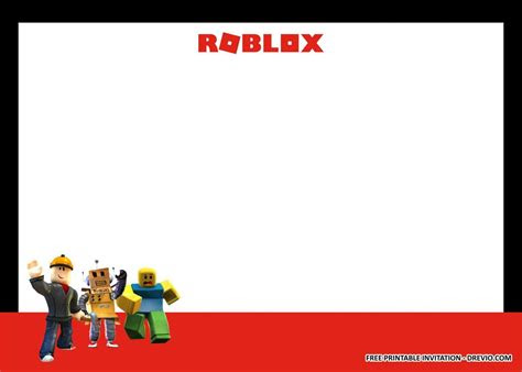  free printable roblox birthday party kits templates birthday