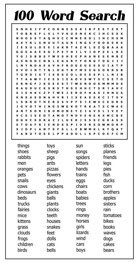  word searches printable hard