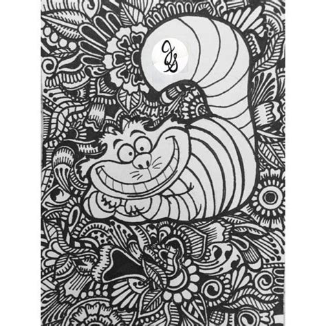 alice  wonderland design alice coloring cat coloring