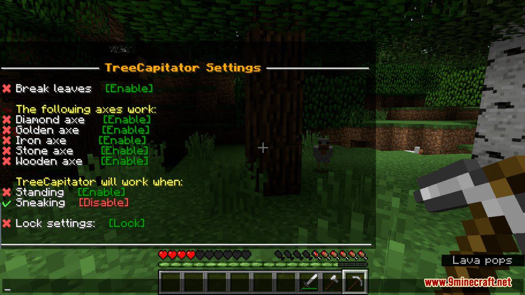 Treecapitator Data Pack 1 14 3 1 13 2 An Easy Way To Clear A Forest 9minecraft Net