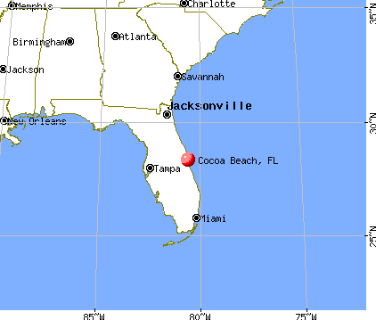 Cocoa Beach Florida on Cocoa Beach  Florida  Fl 32931  32932  Profile  Population  Maps  Real