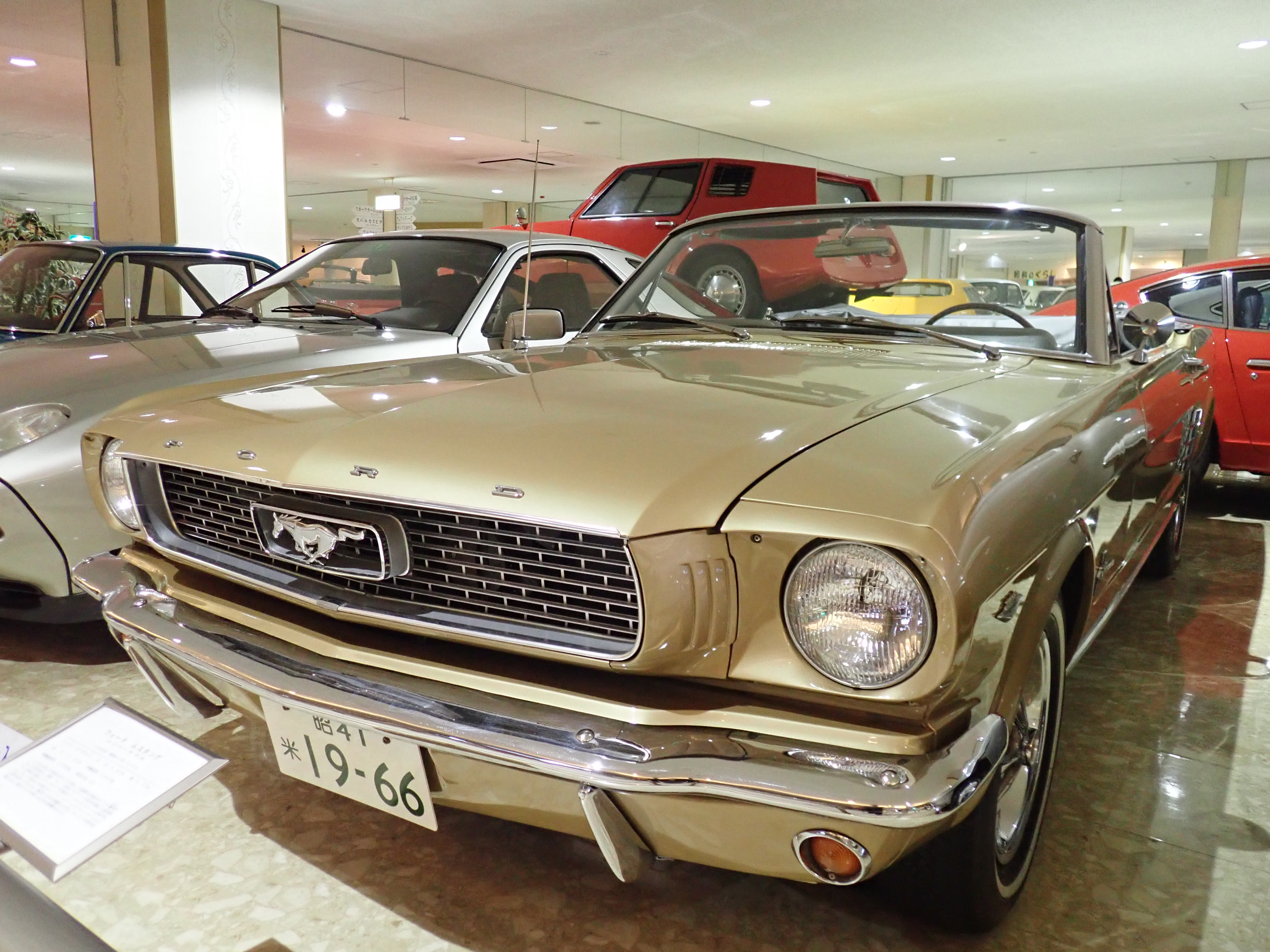 若者の為の野生馬がマスタングだ フォード マスタング 米 1966年型 日本自動車博物館