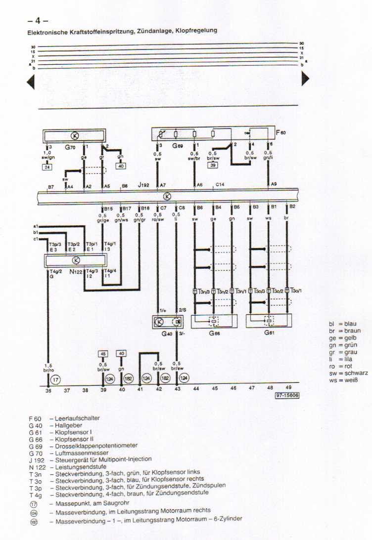 B4 (Audi 80) Wiring Diagrams