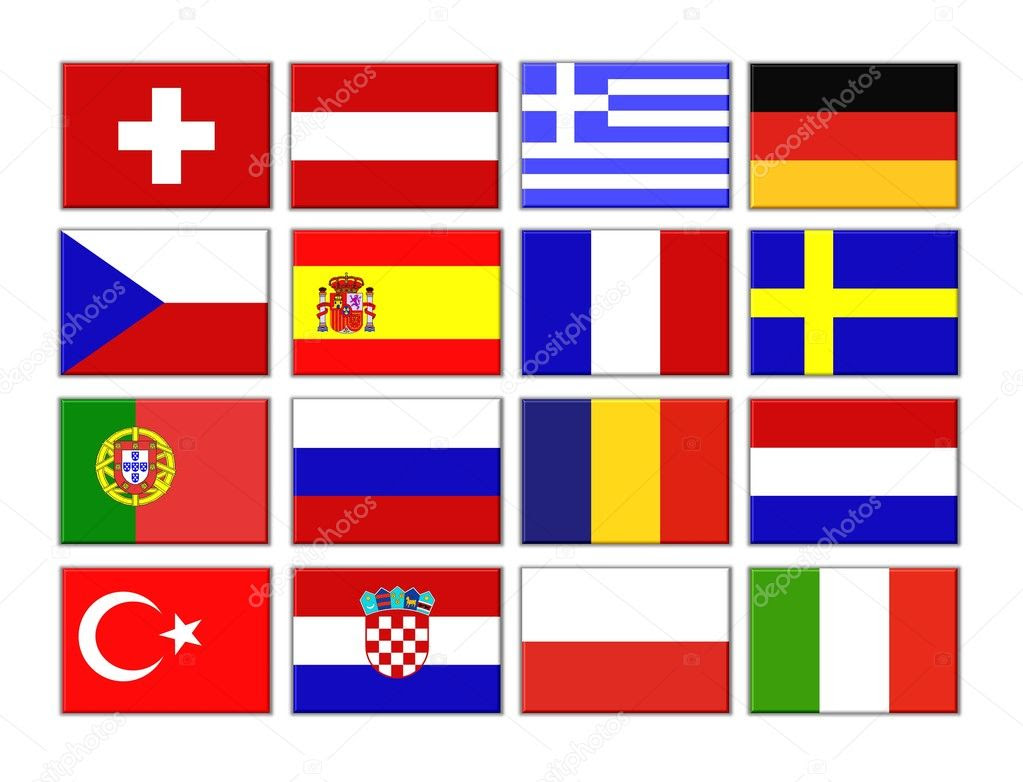Europäische Flaggen — Stockfoto © michanolimit #1974679