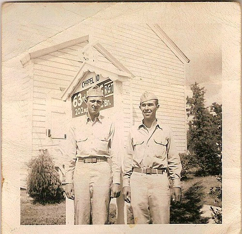 Pvt. Thomas Craft (left) in the USA Army