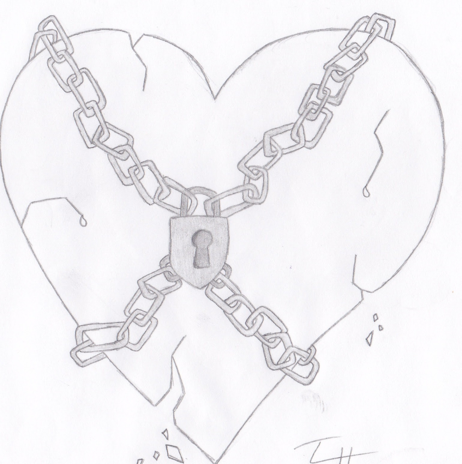 Broken Heart Drawing at GetDrawings | Free download