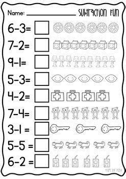 Free puss in boots addition and subtraction within 20 color by number activity sheets. subtraction printable interactive activities kindergarten math