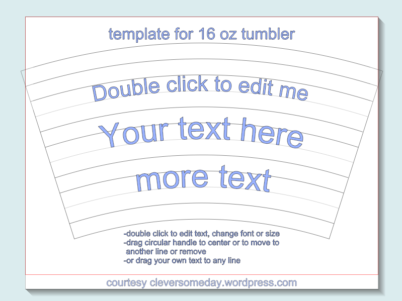 Download Tumbler Template Freebie