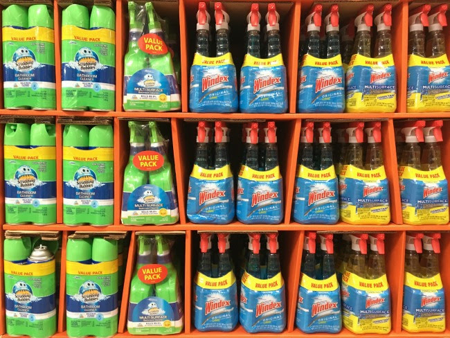 Walmart SCJ cleaning products