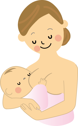 赤ちゃんとママ 育児 無料イラスト フリー素材 1