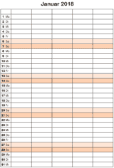 Monatskalender 2021 ausdrucken