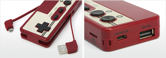 おっさんホイホイ ファミコンのコントローラー風モバイルバッテリーがレトロ 面白いアプリ Iphone最新情報ならmeeti ミートアイ