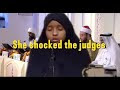 Girl who made the judges wonder in international Quran competition Dubai...!