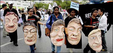 Climate protest in Bangkok