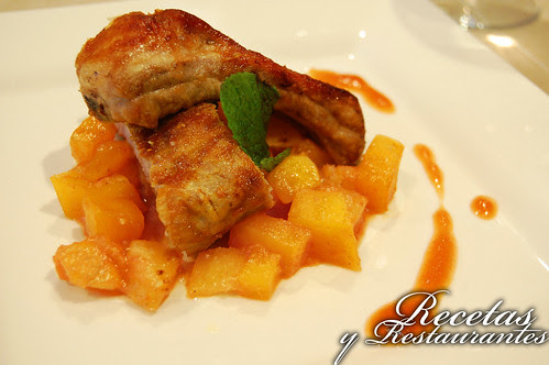 Costilla de cerdo lacada