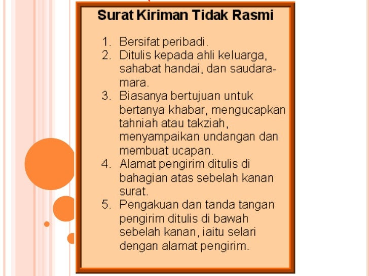 Surat kiriman tidak rasmi