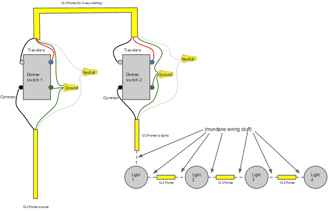 Adding A 3 Way Switch For New Recessed Lights Would This Work Electricians