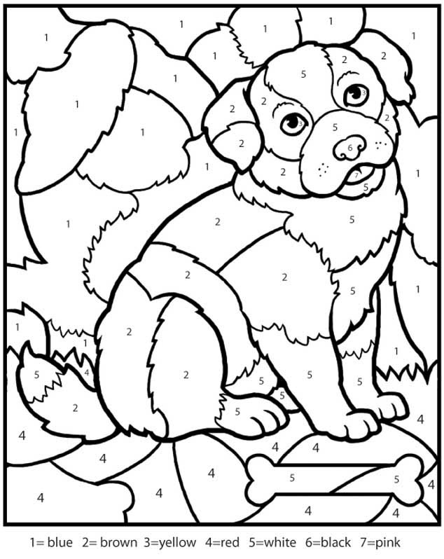 Download Free Printable Color by Number Coloring Pages - Best ...