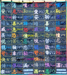 Asahi Com 朝日新聞社 喜怒哀楽 顔文字タペストリー 香川の工業高校が優秀賞 列島こんな話