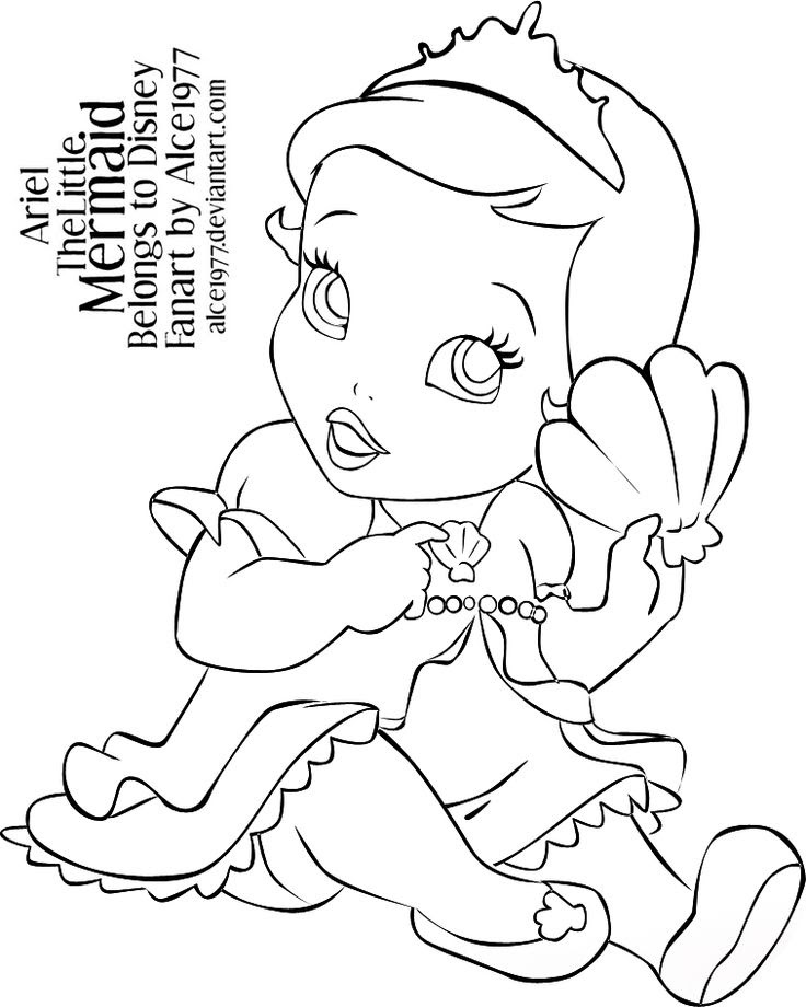 Disney Baby Princess Coloring Pages - Coloring Home