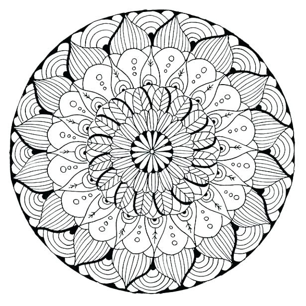Download Mandala Flower Coloring Pages Difficult at GetColorings ...