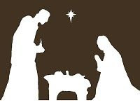 nativity printables in different colors for free. :)