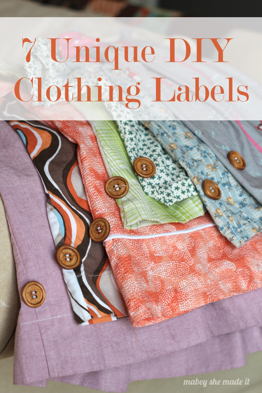 7 Unique DIY Clothing Labels | Mabey She Made It