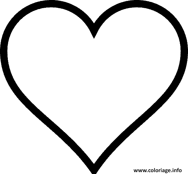 Coloriage coeur amoureux  JeColorie.com