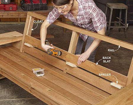 Perfect Patio Combo: Wooden Bench Plans With Built-in End 