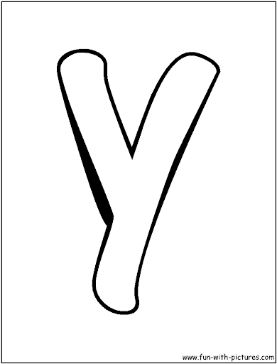 Letter Y Coloring Page