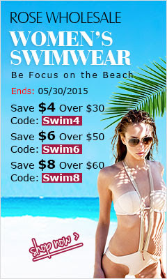 Sexy Women's Swimwear: Save Up to $8 at Rosewholesale! (Ends: 05/30/2015)