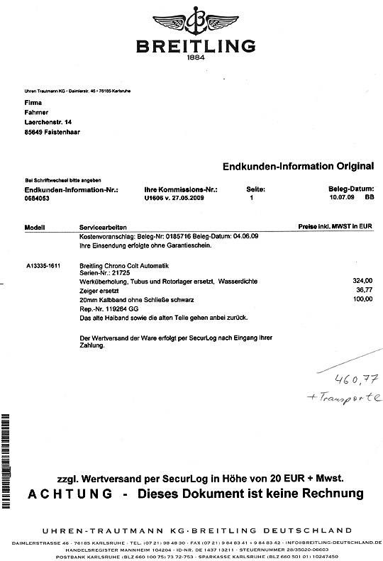 Original-Foto 9, BREITLING CHRONO COLT AUTOMATIKUHR CERTIFIE CHROMOMETRE